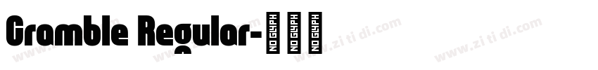Cramble Regular字体转换